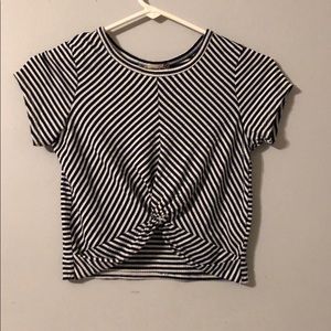 Striped crop top